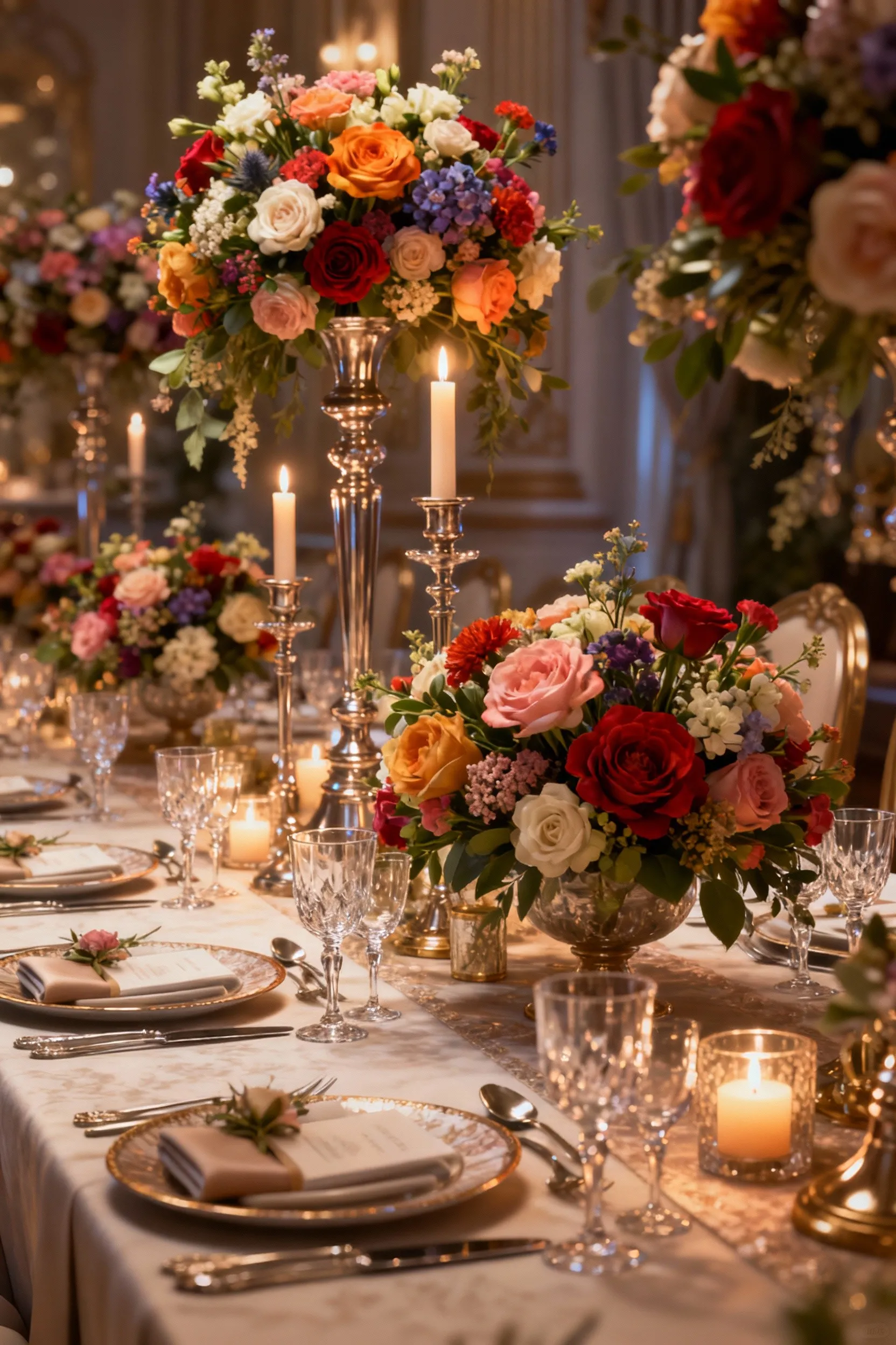 گل آرایی و شمع آرایی